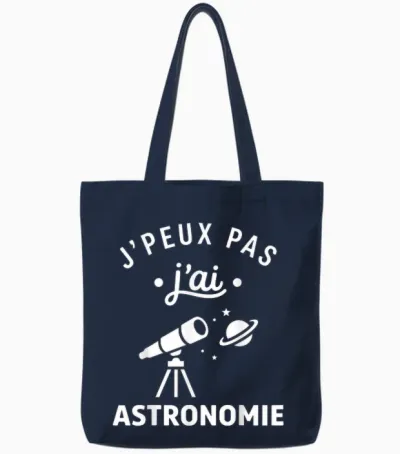 étoiles Espace Télescope Humour J’peux Pas J’ai Astronomie Tote Bags - Navy