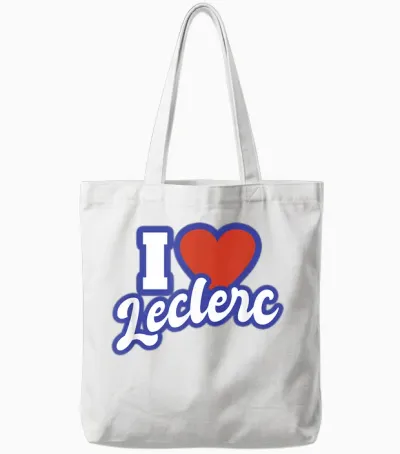 Ich Liebe Leclerc Tote Bags - White