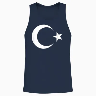 Turkey T-Shirt, Red, S Unisex Tank Top - Navy