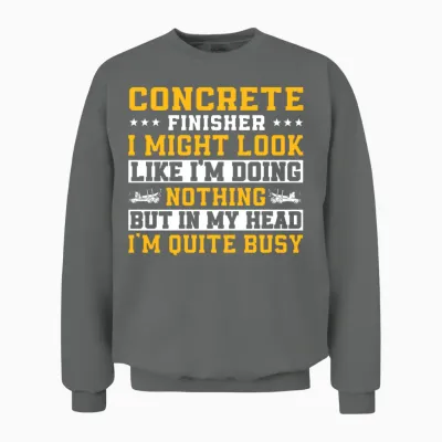 Funny Concrete Finisher Unisex Sweatshirt - Graphite Heather