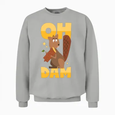 Funny Animal Unisex Sweatshirt - Ash