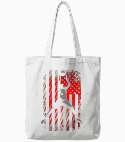 Basketball Apparel - Basketball Tote Bags - White