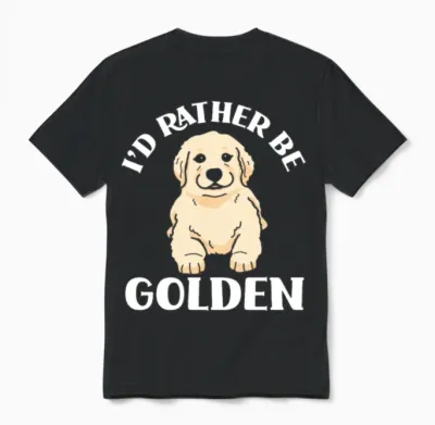 Golden Retriever Dog Dog Love Unisex T-Shirt - Black