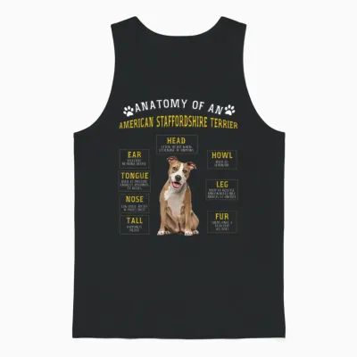 Lustige Anatomie Amstaff Geschenke Für Frauen Und Männer Unisex Tank Top - Black