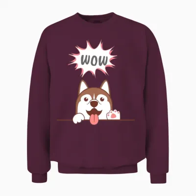 Dog Unisex Sweatshirt - Maroon