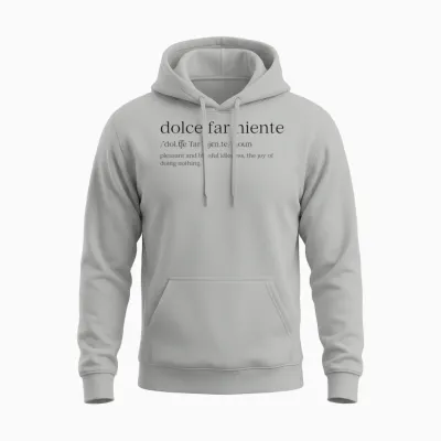Dolce Far Niente #32 a – Ruhiger Urlaub Unisex Hoodie - Ash