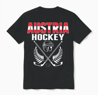 österreich Eishockey Fan Trikot österreich Hockey Team Supporter Unisex T-Shirt - Black