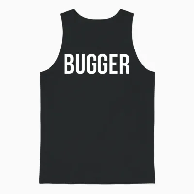 Bugger Funny Unisex Tank Top - Black