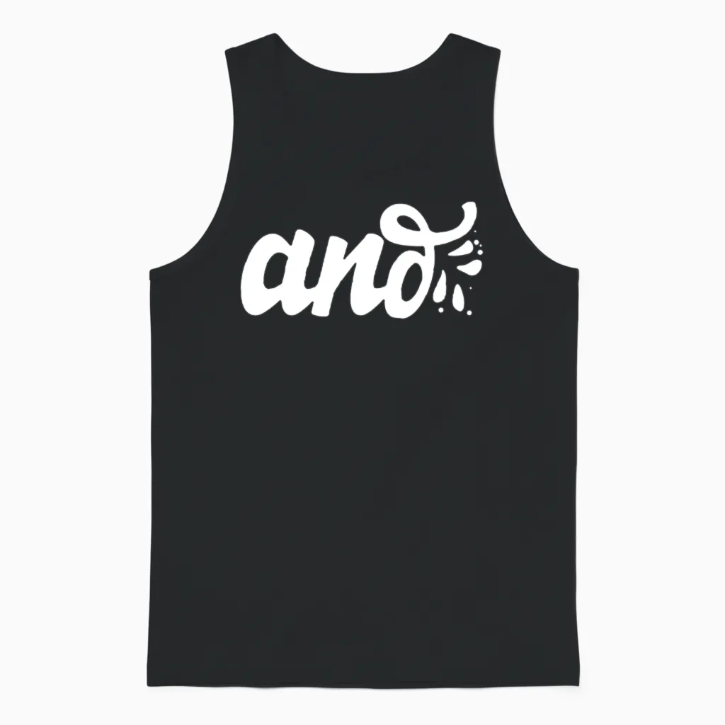 And Only Typography Funny Unisex Tank Top in Black