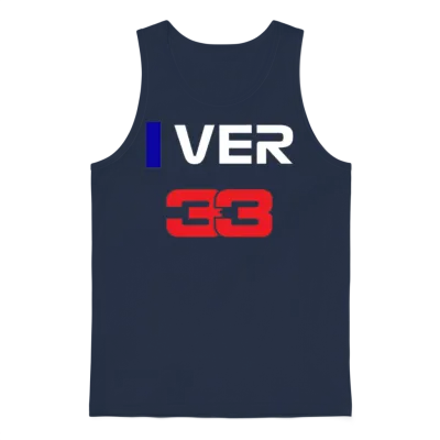 Max Verstappen 33 Unisex Tank Top - Navy