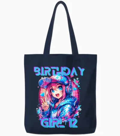 I'm the K Pop Birthday Girl K-Pop Fête D'anniversaire 12 Ans Tote Bags - Navy