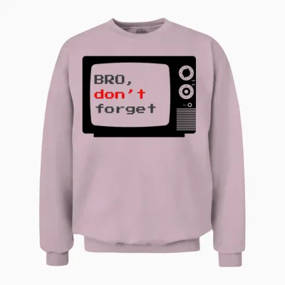 Retro Tv Reminder Unisex Sweatshirt - Light Pink