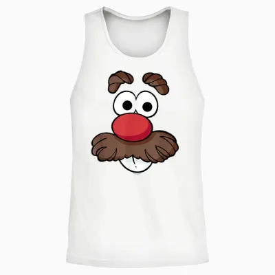 Mr. Potato Head Halloween Big Face Unisex Tank Top - White