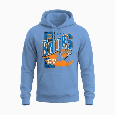 Joueur Officiel De La Nba Des New York Knicks Bloqué Unisex Hoodie - Carolina Blue
