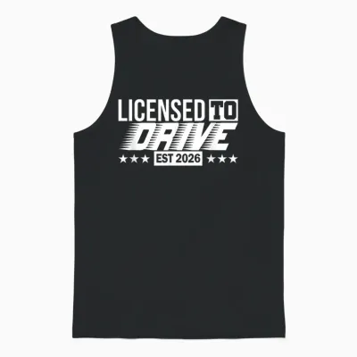 Driving Licence Test Passed Driving Test 2026 Unisex Tank Top - Black