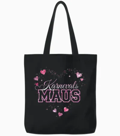 Carnival Mouse Cute Fancy Dress Motif for Women and Children Tote Bags - Black