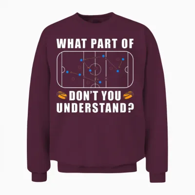 Ice Hockey Strategy Penalty Box Hockey Unisex Sweatshirt - Maroon