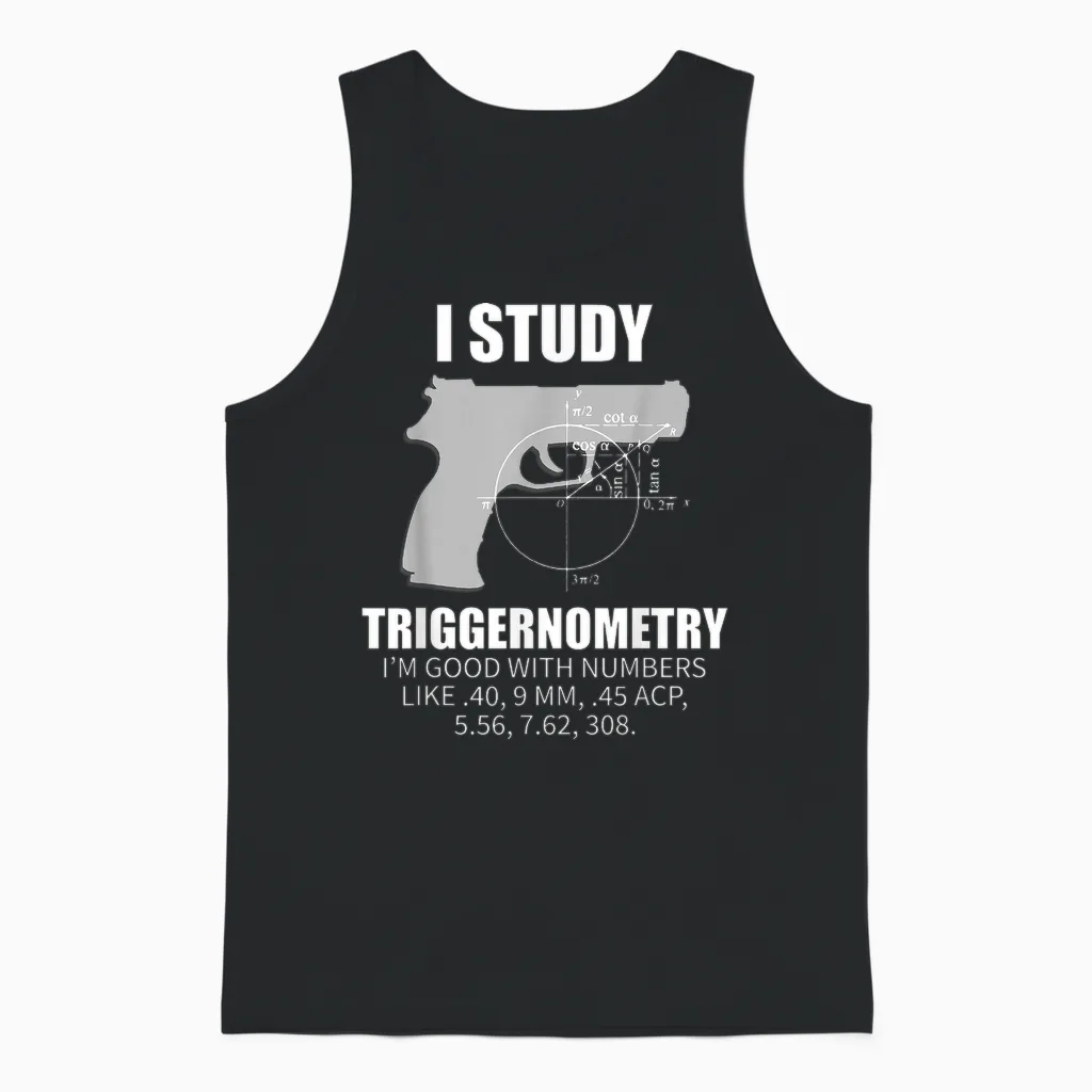 Triggernometry Gun Owner 2nd Amendment Rights Gift Unisex Tank Top in Black
