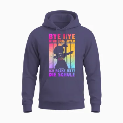 Kinder Kita Abgänger 2026 Kita Geschafft Bye Bye Kindergarten Unisex Hoodie - Heather Sport Dark Navy