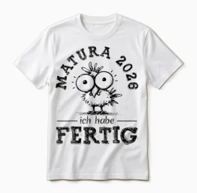 Matura 2026 Ich Habe Fertig! | Maturant | Maturantin Unisex T-Shirt - White