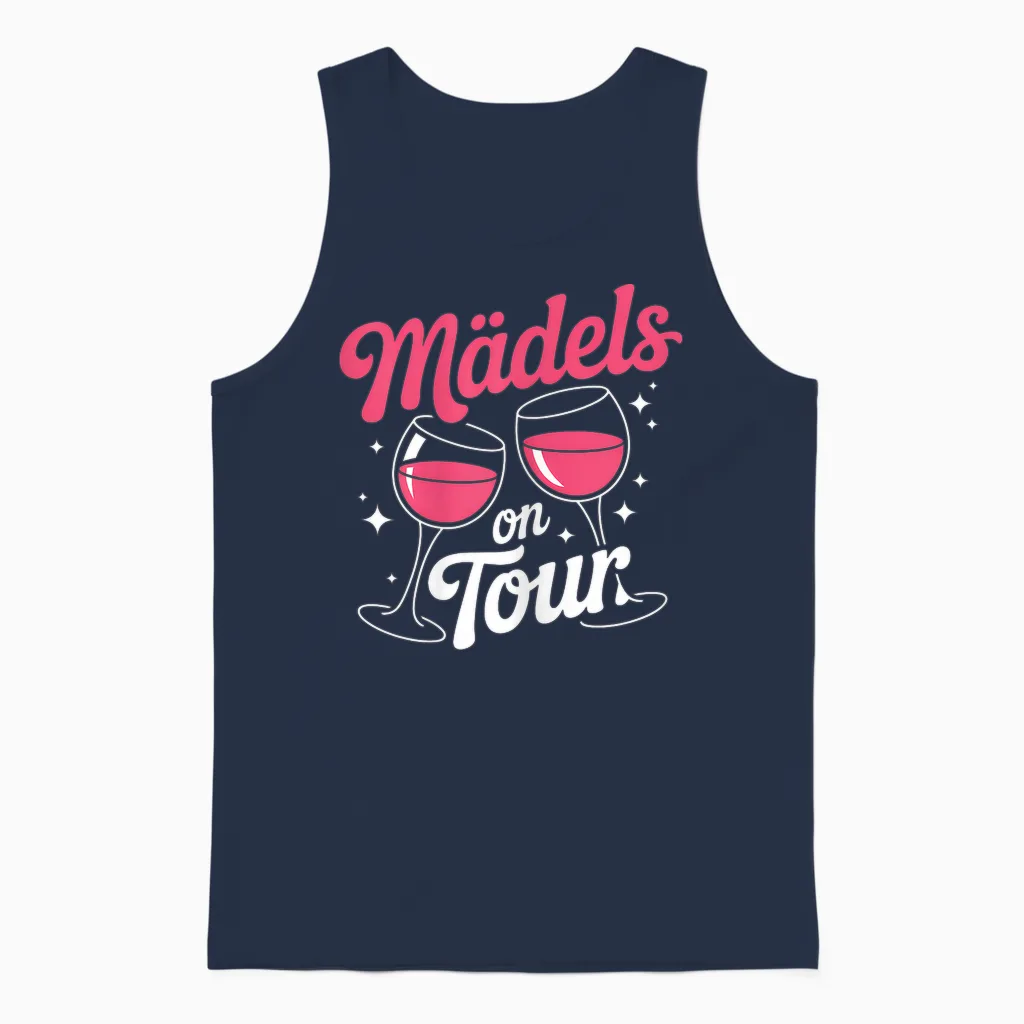 Mädels on Tour Mädels Ausflug Mädelsabend Bffs Unisex Tank Top in Navy