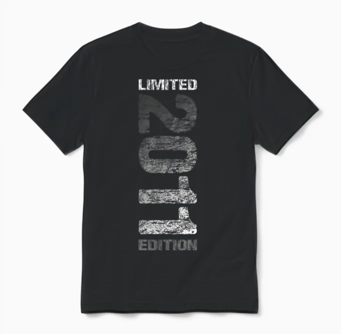 2011 Junge Mädchen 15. Geburtstag Limited Edition 15 Unisex T-Shirt in Black