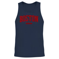 Boston Unisex Tank Top - Navy – 2