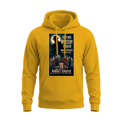 Hastings Mystery Theater - Movie Unisex Hoodie - Gold
