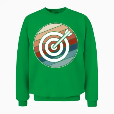 Retro Archery Bullseye Unisex Sweatshirt - Irish Green