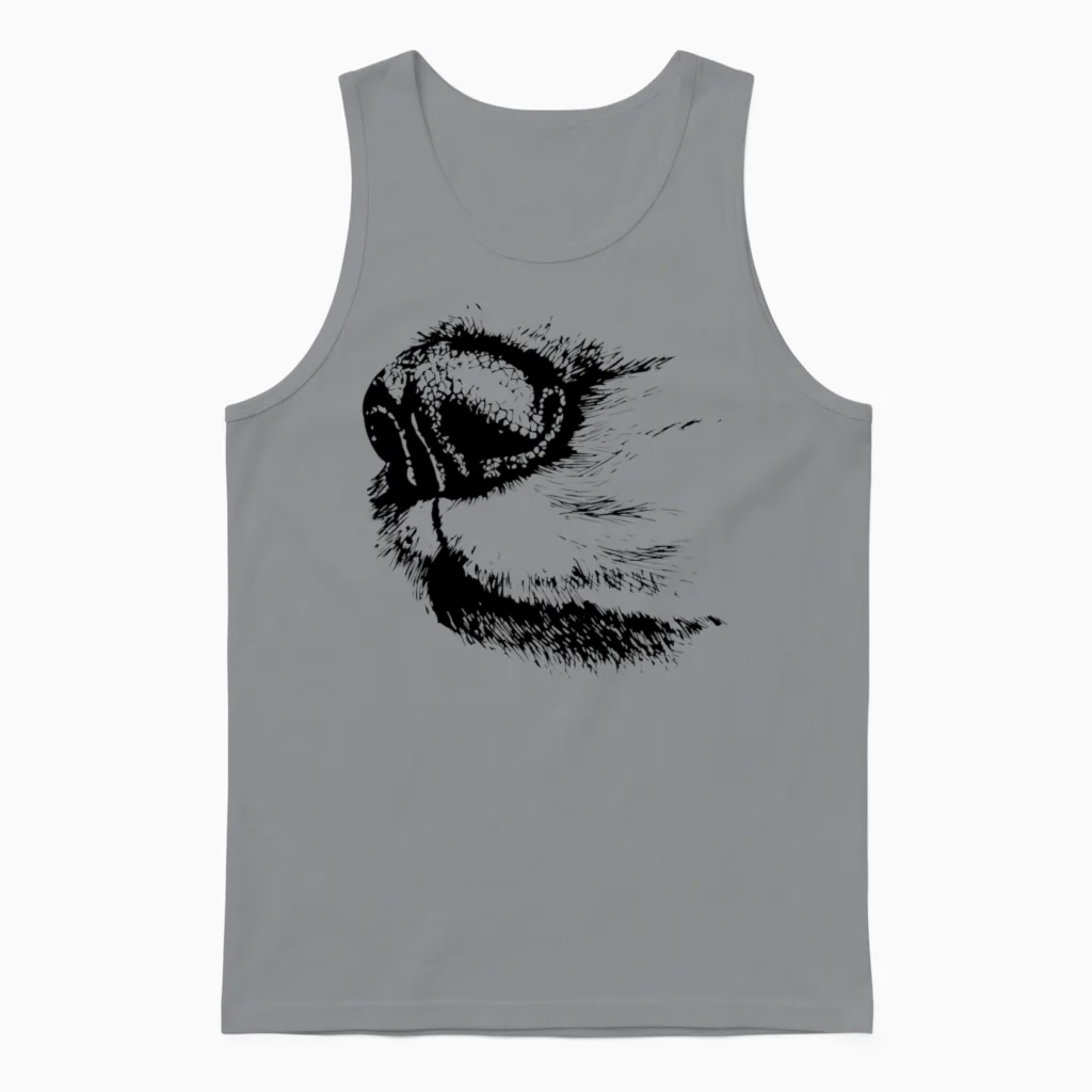 Dog Nose Lovers Unisex Tank Top in Sport Grey