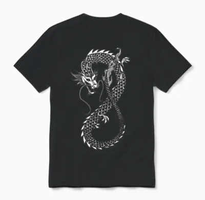 Chinese Dragon Unisex T-Shirt - Black