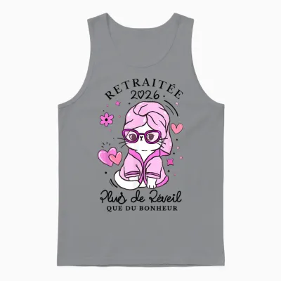 Retired Women 2026 Humor Gift Retirement 2026 Unisex Tank Top - Sport Grey