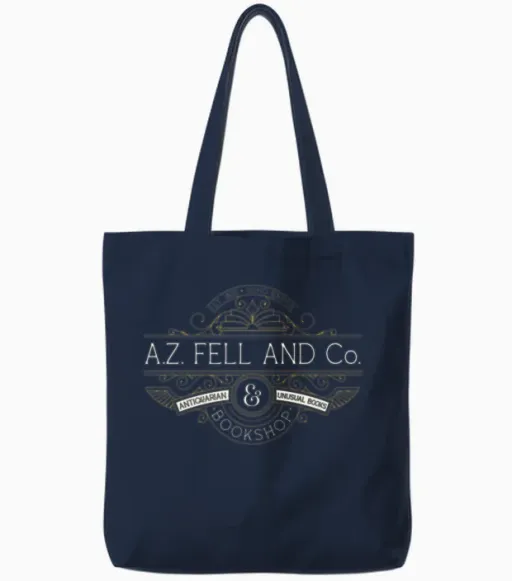 A.z. Fell & Co. Bookshop Tote Bags in Navy
