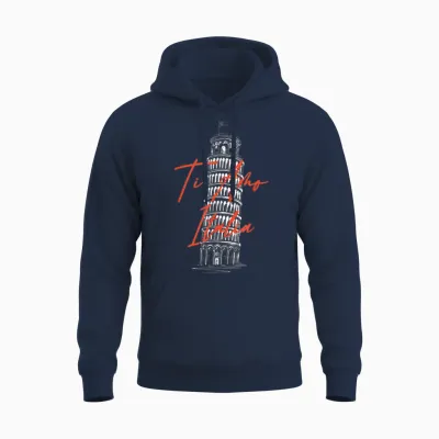 Ti Amo Italia La Tour Penchée De Pise Italie Souvenir Unisex Hoodie - Navy