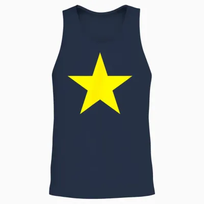 Vietnam-Flagge, Vietnamesische Flagge, Patriotische Herren, Kinder, Damen Unisex Tank Top - Navy