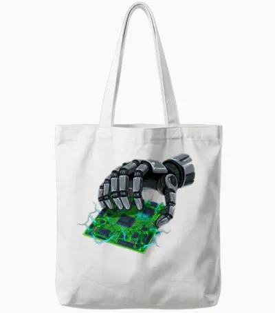 Neon Circuit Breaker Tote Bags - White