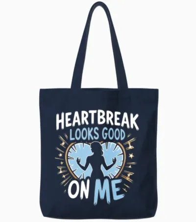 Breakup Empowerment Self-Love Fresh Starts Tote Bags - Navy