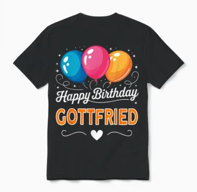 Joyeux Anniversaire En Disant Gottfried Unisex T-Shirt - Black