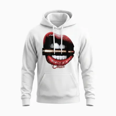 Modern Hip Hop Vintage Graffiti Urban Backprint Streetwear T-Shirt, Black Unisex Hoodie - White