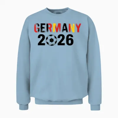 Deutschland 2026 Fußball Fan Trikot 2026 Deutschland Unisex Sweatshirt - Light Blue