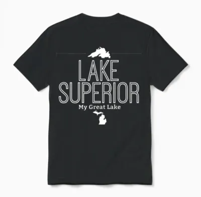 Lake Superior Unisex T-Shirt - Black