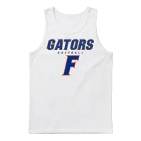 Florida Gator Baseball - Gators Baseball, Unisex Tank Top - White – 1