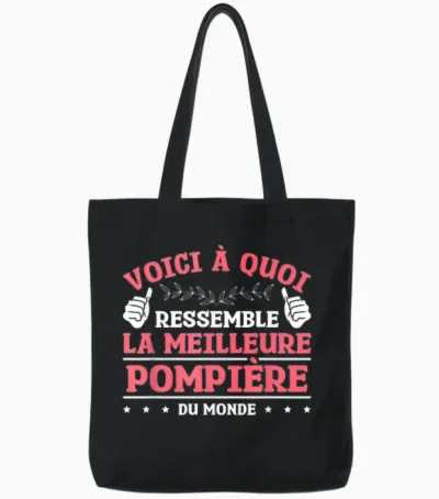 This Is What the World's Best Fireman Looks Like, Black, S Tote Bags - Black