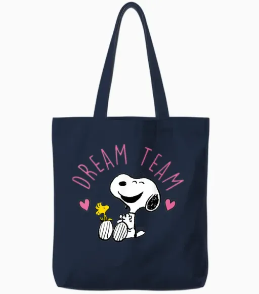 Peanuts - Snoopy Dream Team Tote Bags - Navy
