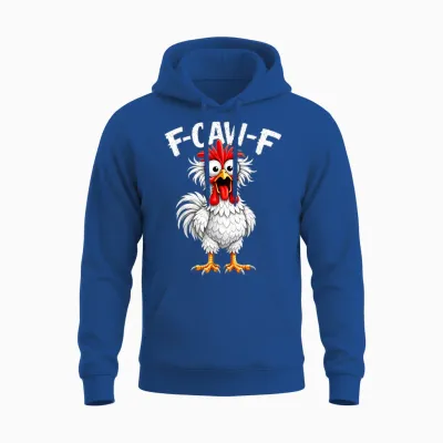 F-Caw-F Coq Humoristique Pour Amateur De Poulet Pour Adulte Unisex Hoodie - Royal