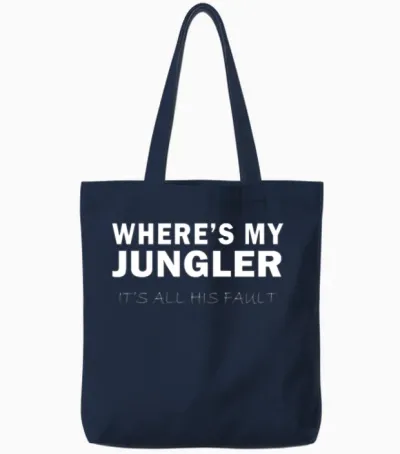 Funny League Legends Shirt Lol Merch Gift Tote Bags - Navy