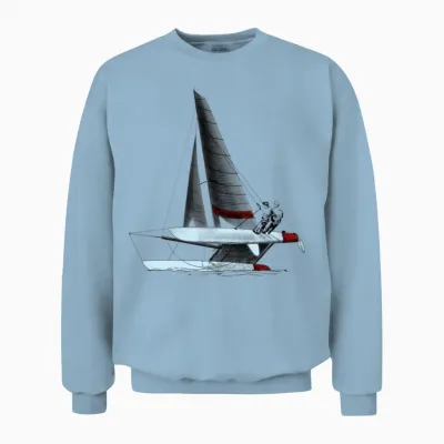 Catamaran Unisex Sweatshirt - Light Blue