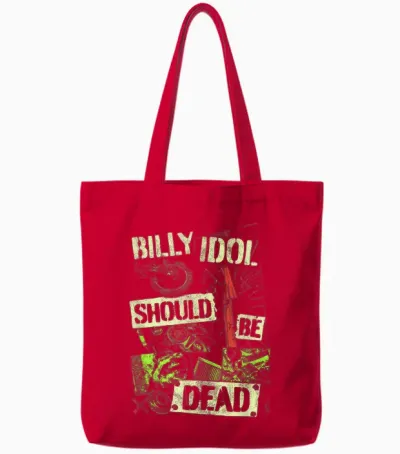 Billy Idol - Documentary Tote Bags - Red