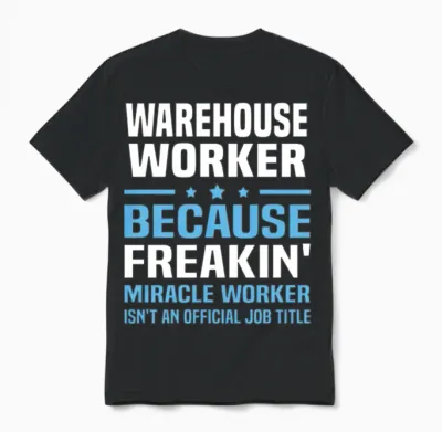 Warehouse Worker Unisex T-Shirt - Black
