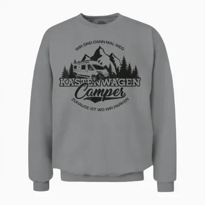 Kastenwagen Camper - Zuhause Ist Wo Wir Parken Unisex Sweatshirt - Sport Grey